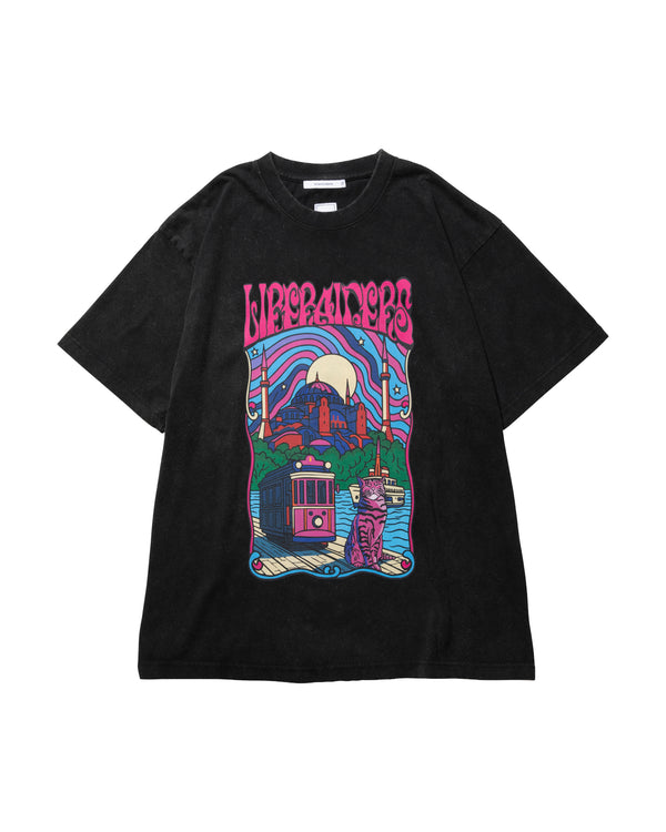 【Liberaiders】PSYCHEDELIC CITY TEE / Black