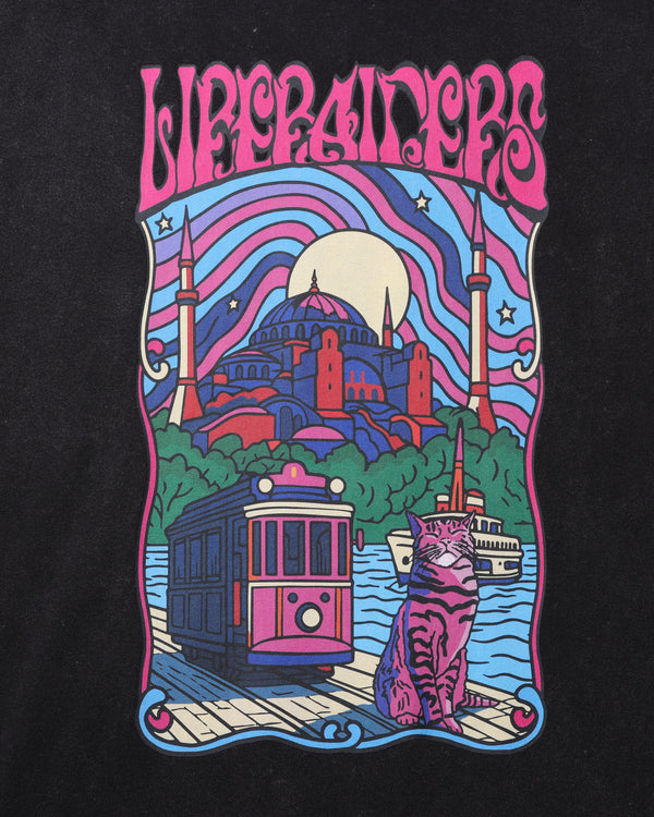 【Liberaiders】PSYCHEDELIC CITY TEE / Black