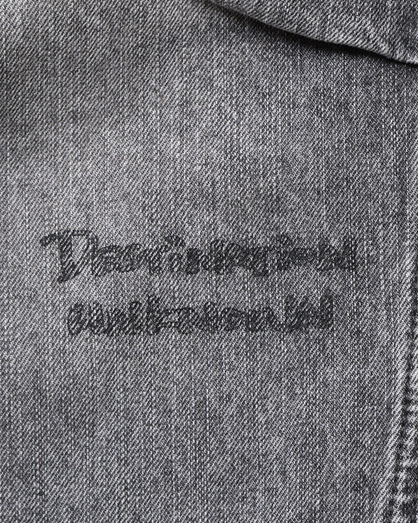 【Liberaiders】DAMAGED DENIM SARROUEL PANTS / BLACK