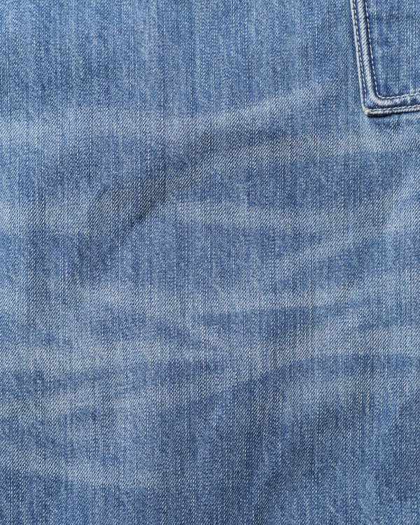 【Liberaiders】DAMAGED DENIM SARROUEL PANTS / BLUE