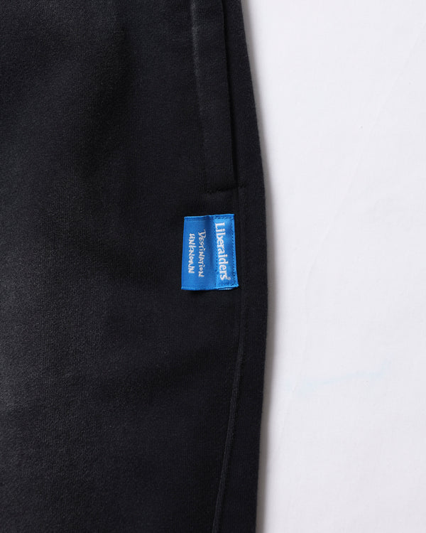 【 Liberaiders 】GARMENT DYED SWEATPANTS / Black