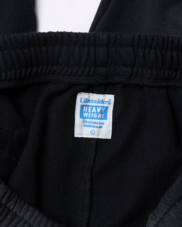 【 Liberaiders 】GARMENT DYED SWEATPANTS / Black