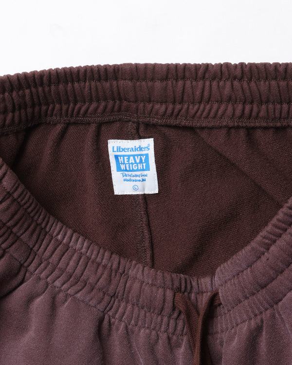 【 Liberaiders 】GARMENT DYED SWEATPANTS / Brown