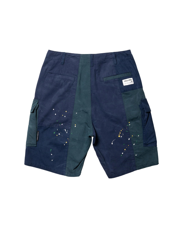 【 Liberaiders 】PATCHWORK BDU SHORTS / Navy