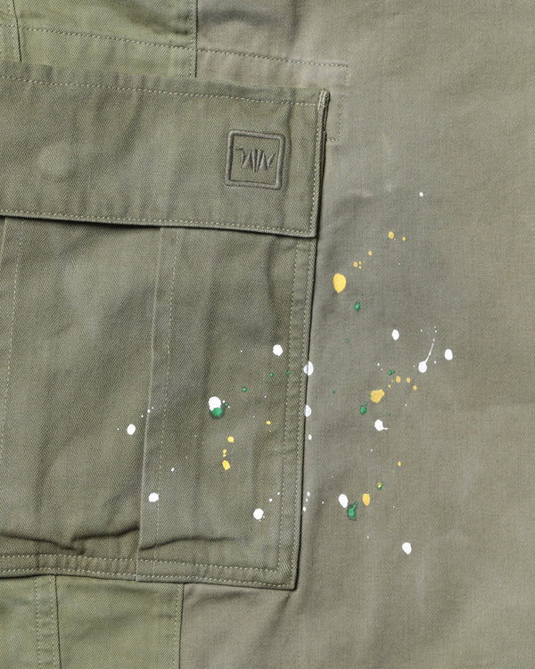 【 Liberaiders 】PATCHWORK BDU SHORTS / Olive