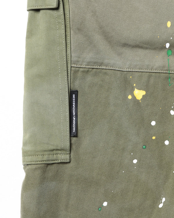 【 Liberaiders 】PATCHWORK BDU SHORTS / Olive