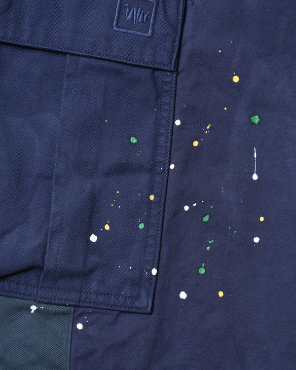 【 Liberaiders 】PATCHWORK BDU SHORTS / Navy