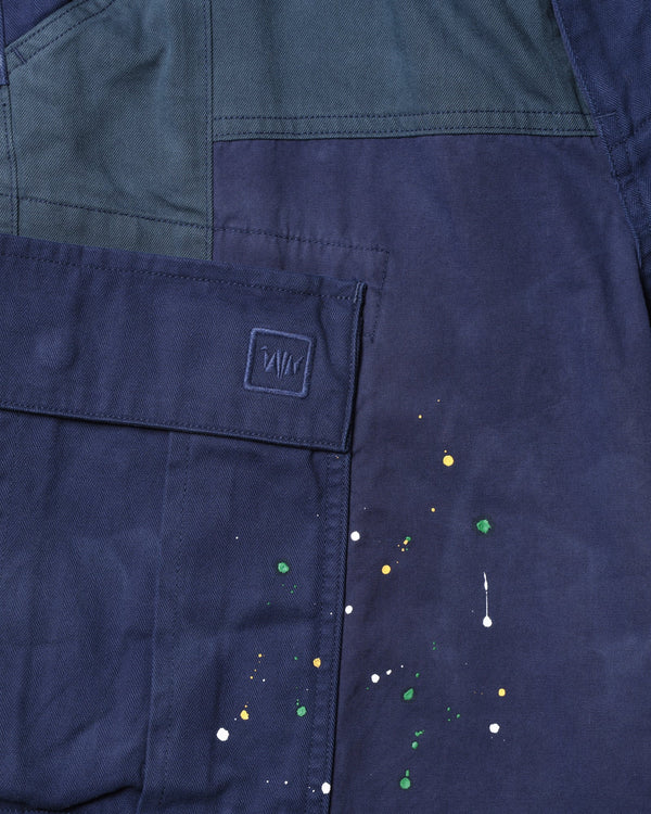 【 Liberaiders 】PATCHWORK BDU SHORTS / Navy
