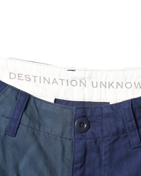 【 Liberaiders 】PATCHWORK BDU SHORTS / Navy
