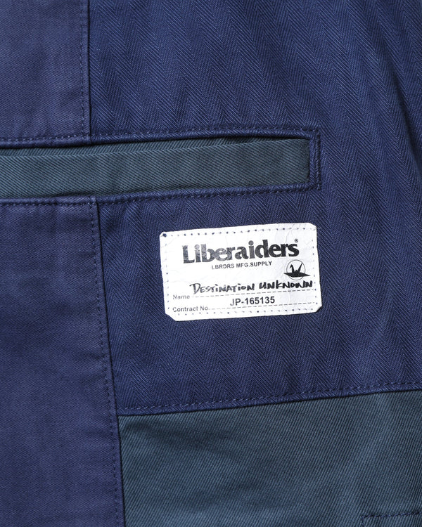 【 Liberaiders 】PATCHWORK BDU SHORTS / Navy
