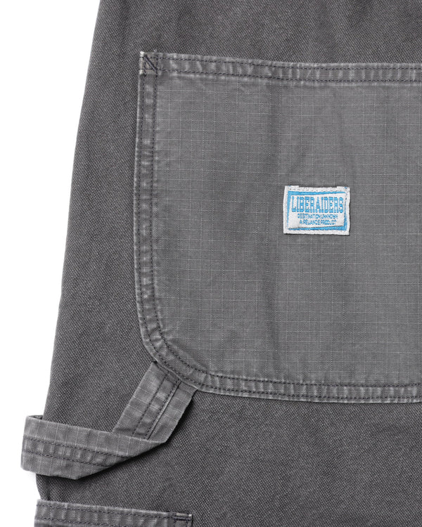 【 Liberaiders 】HANDWRITING CANVAS WORK SHORTS / Black