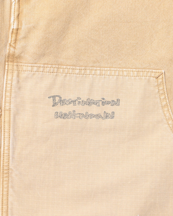 【 Liberaiders 】HANDWRITING CANVAS WORK SHORTS / Beige
