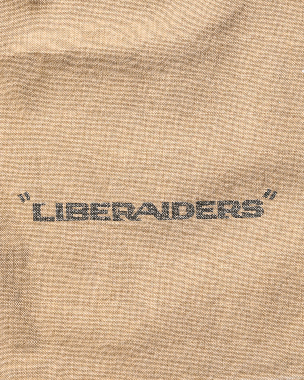 【 Liberaiders 】HANDWRITING CANVAS WORK SHORTS / Beige