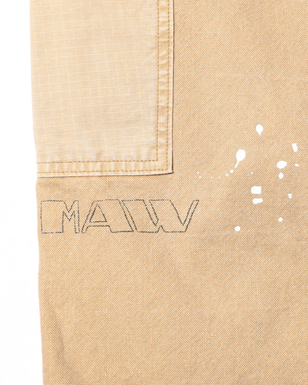 【 Liberaiders 】HANDWRITING CANVAS WORK SHORTS / Beige