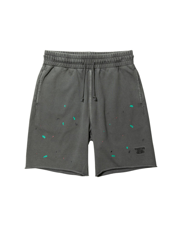 【 Liberaiders 】PIGMENT DYED SWEAT SHORTS / Black