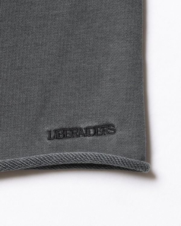 【 Liberaiders 】PIGMENT DYED SWEAT SHORTS / Black