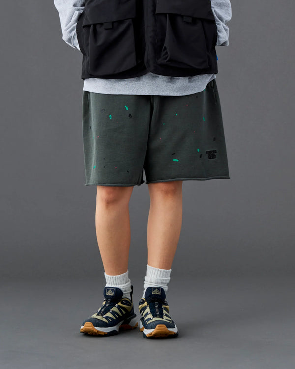 【 Liberaiders 】PIGMENT DYED SWEAT SHORTS / Black