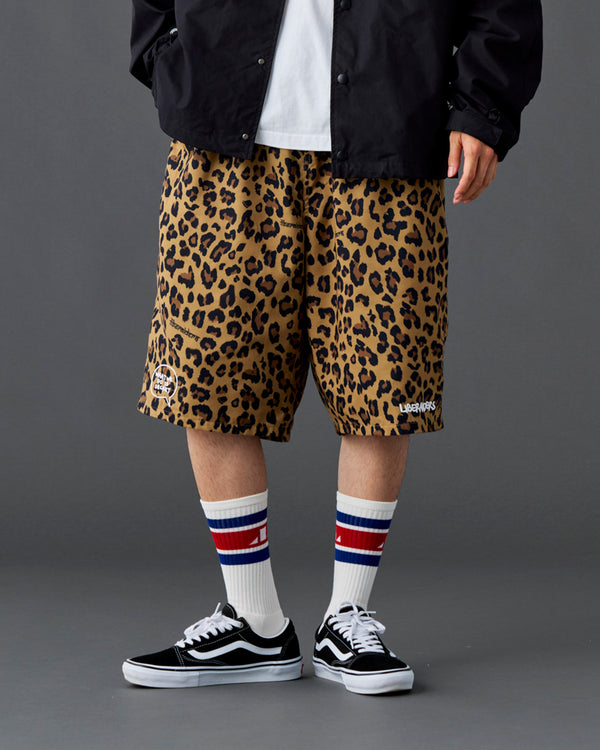 【 Liberaiders 】NYLON HALF SHORTS / Leopard