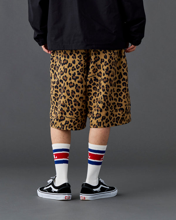 【 Liberaiders 】NYLON HALF SHORTS / Leopard