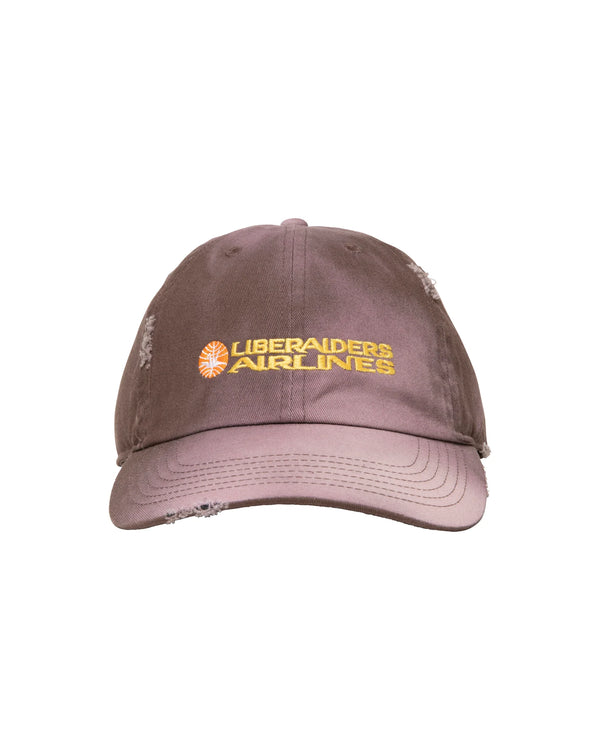 【 Liberaiders 】FADED AIRLINE CAP / Brown