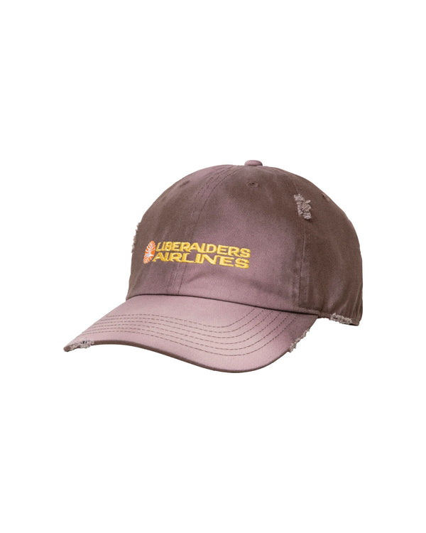 【 Liberaiders 】FADED AIRLINE CAP / Brown