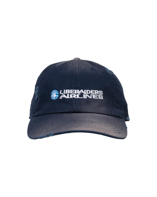 【 Liberaiders 】FADED AIRLINE CAP / Navy