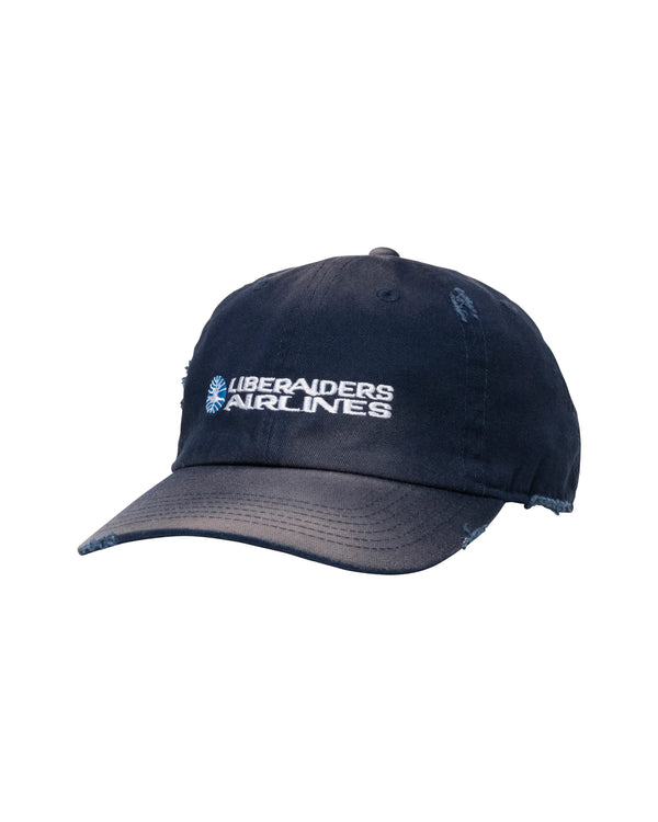 【 Liberaiders 】FADED AIRLINE CAP / Navy