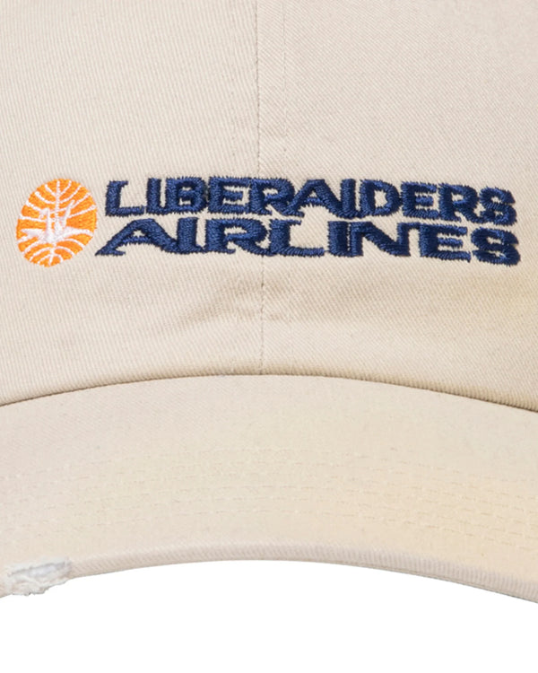 【 Liberaiders 】FADED AIRLINE CAP / Ivory