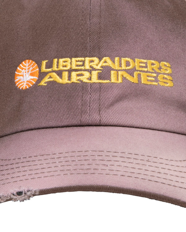 【 Liberaiders 】FADED AIRLINE CAP / Brown