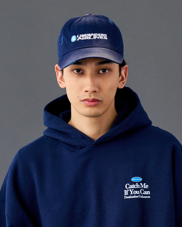 【 Liberaiders 】FADED AIRLINE CAP / Navy