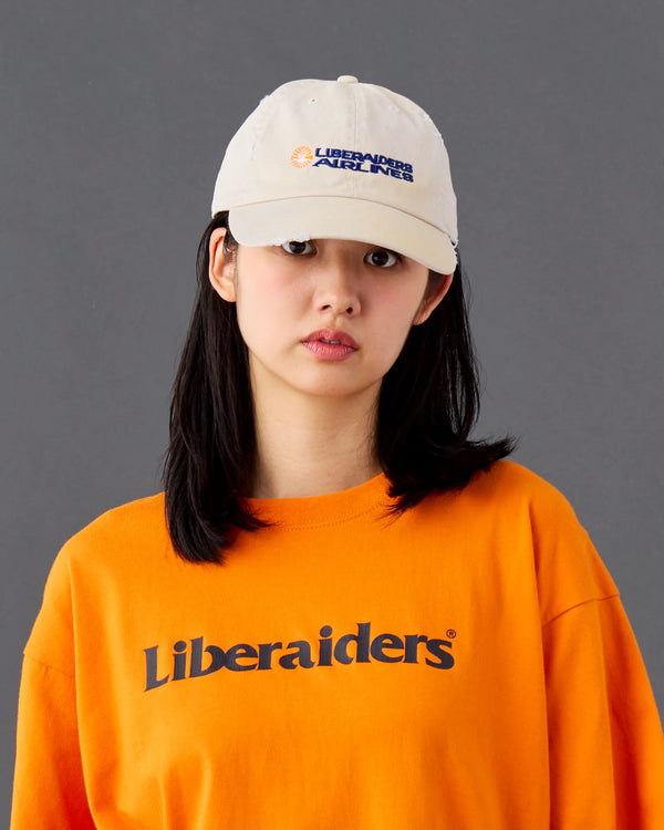 【 Liberaiders 】FADED AIRLINE CAP / Ivory