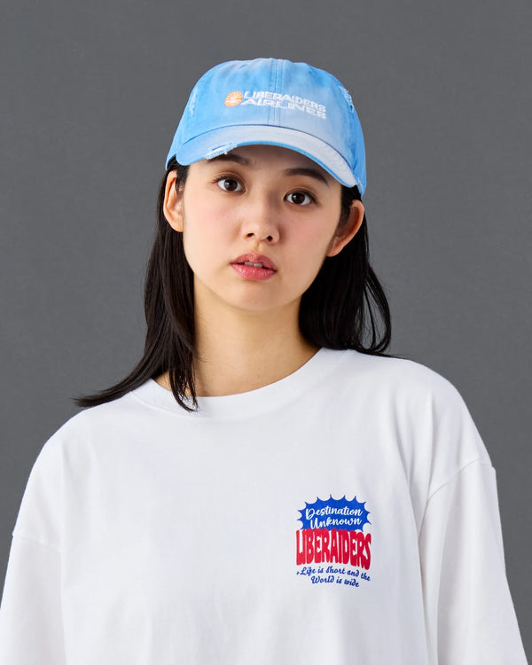 【 Liberaiders 】FADED AIRLINE CAP / Sax
