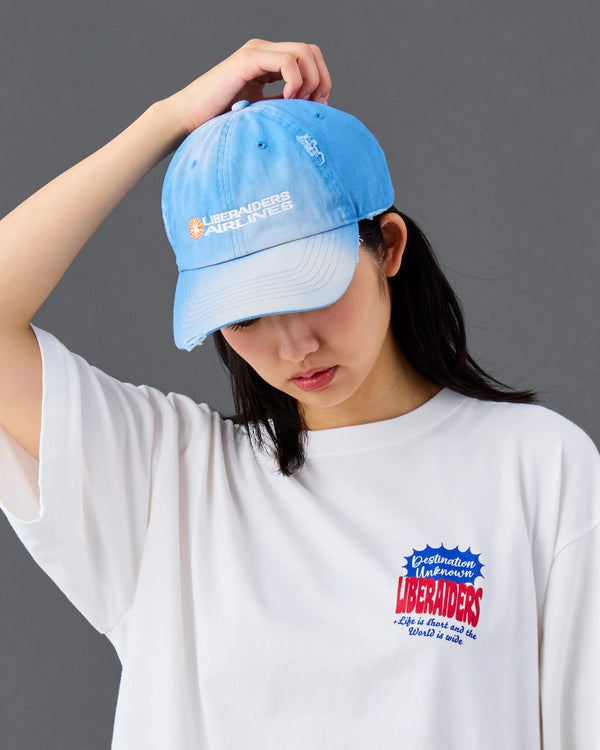 【 Liberaiders 】FADED AIRLINE CAP / Sax
