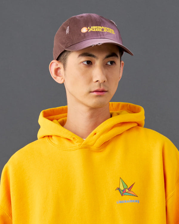 【 Liberaiders 】FADED AIRLINE CAP / Brown