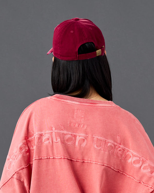 【 Liberaiders 】FADED AIRLINE CAP / Burgundy