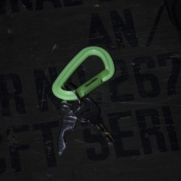 【Liberaiders 】PX LUMINOUS CARABINER / LIME