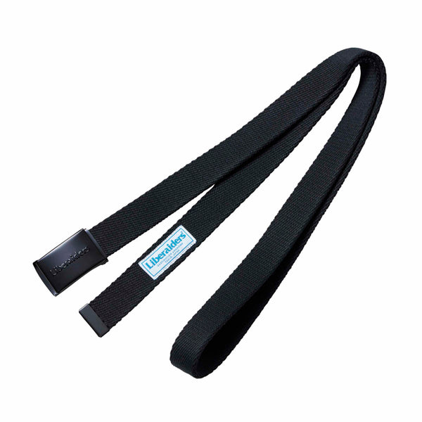 【Liberaiders 】EMBOSS LOGO BELT / BLACK