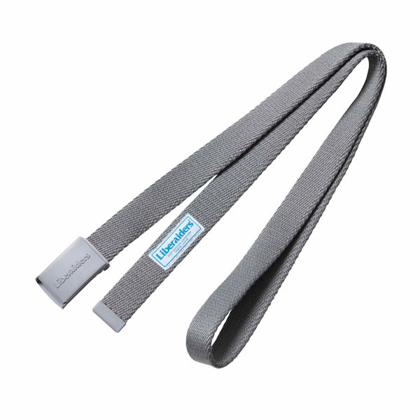【Liberaiders 】EMBOSS LOGO BELT / GRAY