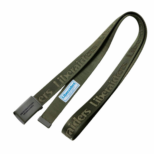 【Liberaiders 】OG LOGO NYLON BELT / OLIVE