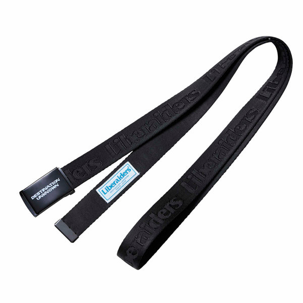 【Liberaiders 】OG LOGO NYLON BELT / BLACK