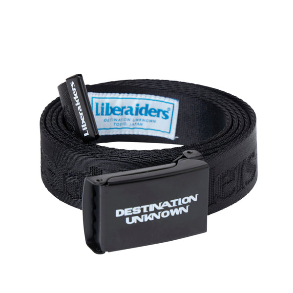 【Liberaiders 】OG LOGO NYLON BELT / BLACK
