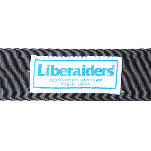 【Liberaiders 】OG LOGO NYLON BELT / BLACK