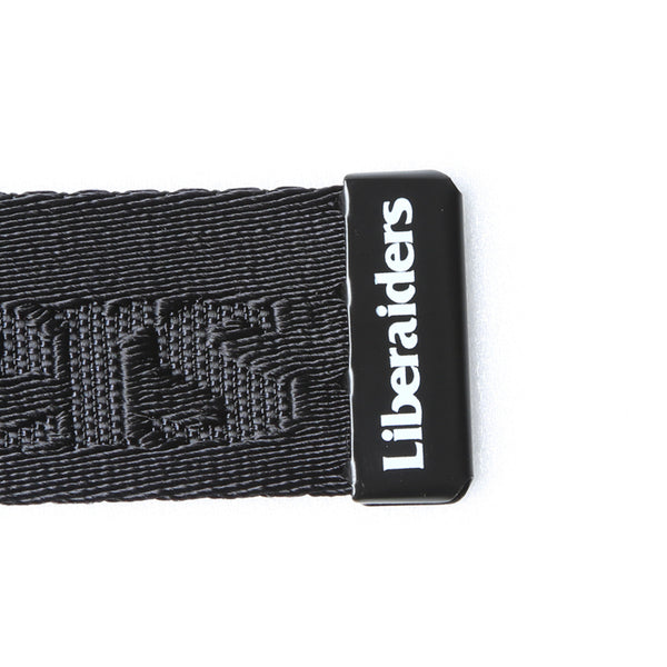 【Liberaiders 】OG LOGO NYLON BELT / BLACK