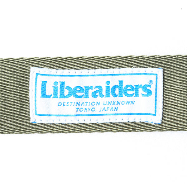 【Liberaiders 】OG LOGO NYLON BELT / OLIVE