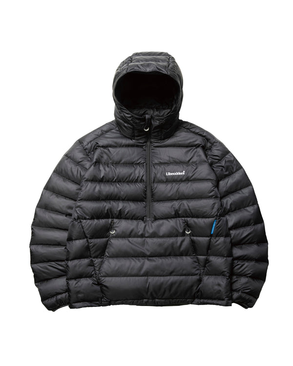 【Liberaiders】DOWN HALF ZIP HOODIE / Black