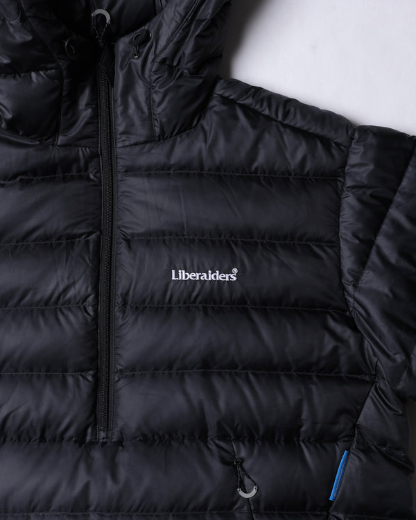 【Liberaiders】DOWN HALF ZIP HOODIE / Black