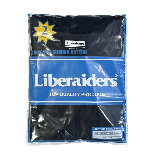 【Liberaiders】2 PACK POCKET TEE / BLACK