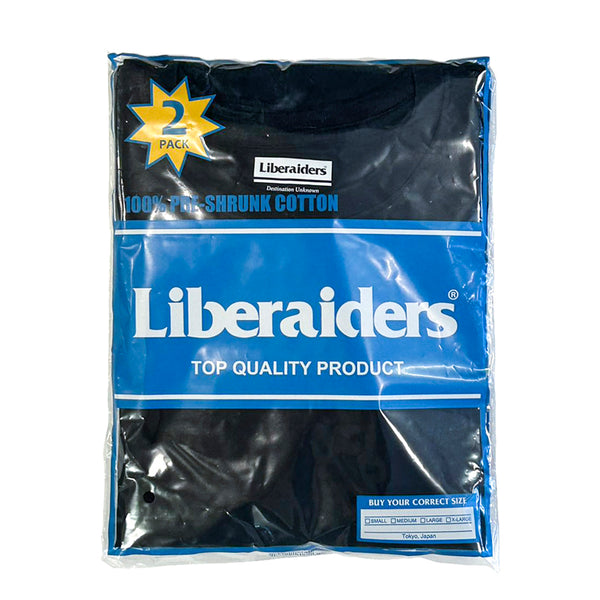 【Liberaiders】LIBERAIDERS 2 PACK TEE / BLACK