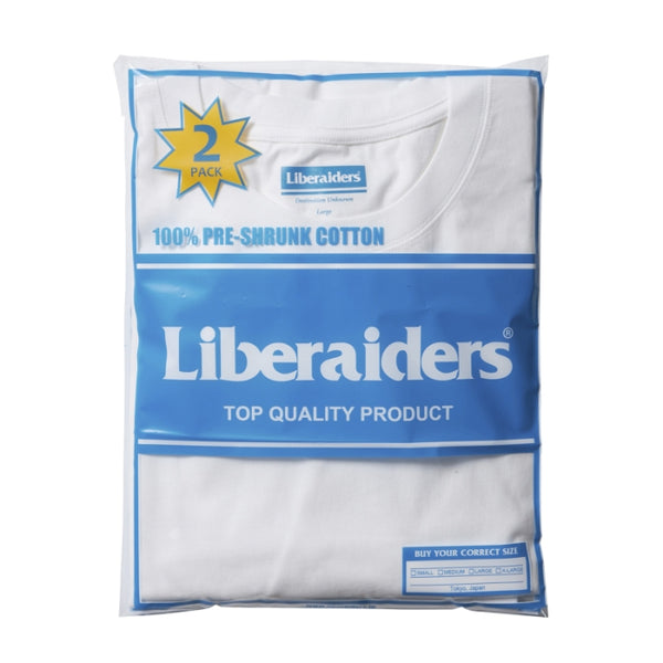 【Liberaiders】LIBERAIDERS 2 PACK TEE / WHITE
