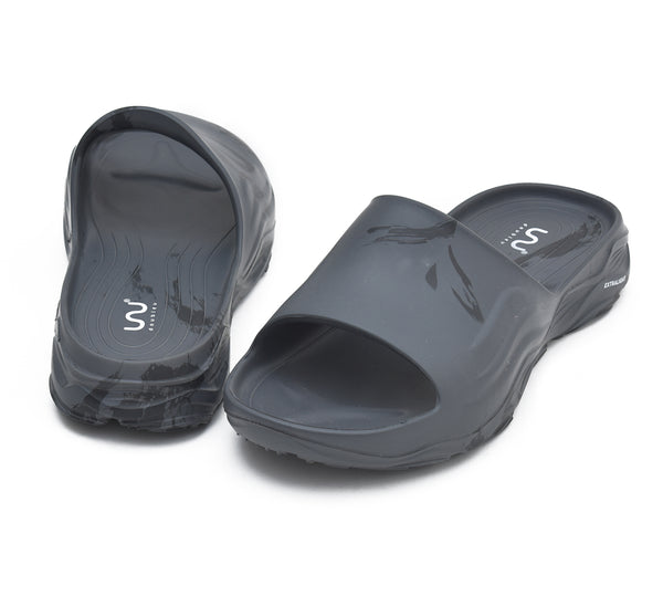 【 doubleu 】ULTRA SPORTY SLIDE MARBLE / Carbone × Black